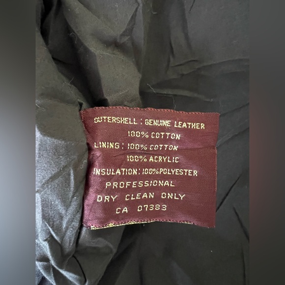 Vintage Chaps Ralph Lauren leather canvas bomber jacket Men's M - Picture 8 of 8